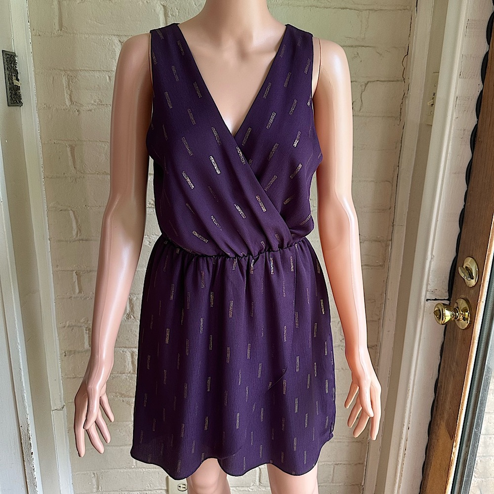 Everly size small dark purple burgundy and gold formal dress